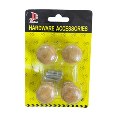 Maestro craft Centurion Beech Knobs / Beech Wood Cabinet Knobs from B&Q