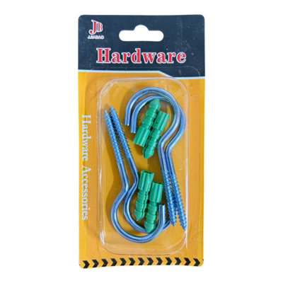 Maestro craft 2-Piece Set Of Screw-In Hooks With Wall Plugs from B&Q