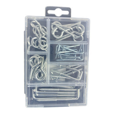 Maestro craft Set Of Screw Hooks And Screw Eyes from B&Q