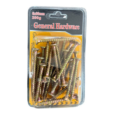 Maestro Craft 6X60mm Chipboard Screws / Wood Screws