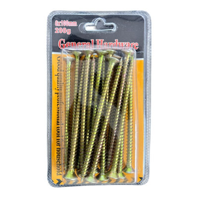 Maestro craft 6X100mm Multi-Purpose Construction Screws from B&Q