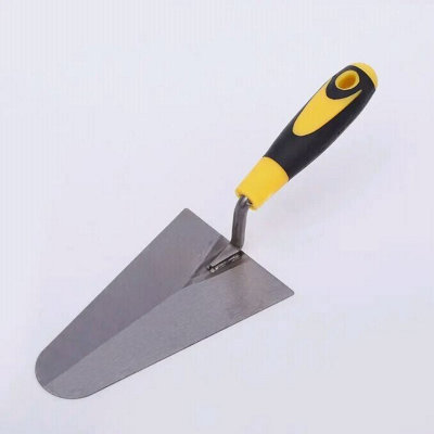 Maestro Trowel Bricklaying Building Trowels Soft Grip Carbon Polished Steel 7"