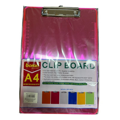 Maestro craft Hardboard Writing Pad With Clip 1Pc