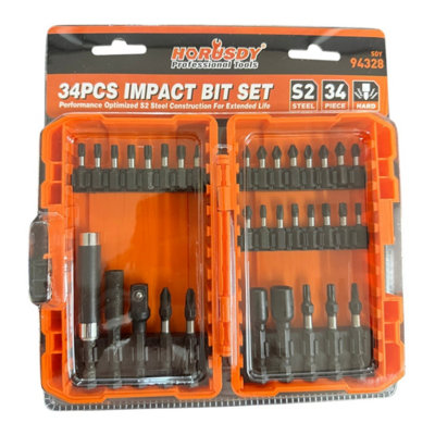 Maestro craft 34-Piece Heavy-Duty Impact Driver Bit Set from B&Q