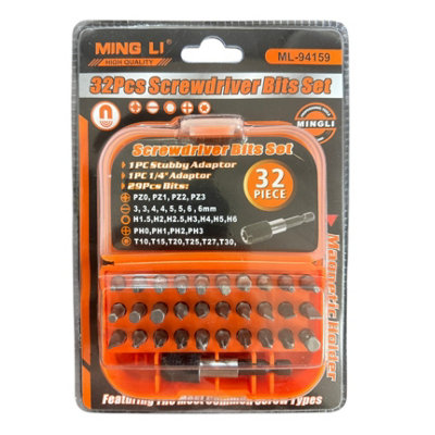 Maestro craft 32Pcs Screwdriver Bits Set In Screwdriver Set from B&Q
