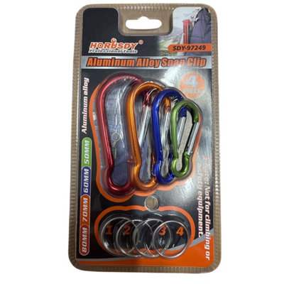 Maestro craft 4 Aluminium Alloy Snap Clip 50mm 60mm 70mm 80mm from B&Q