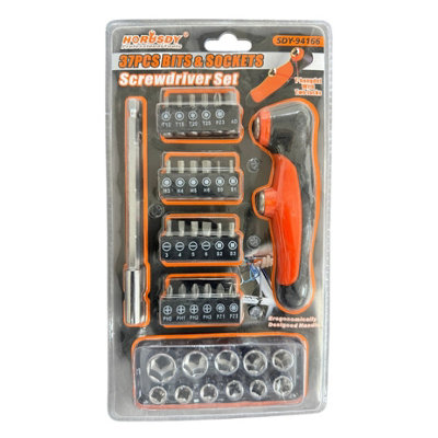 Maestro craft 37-Piece Bits & Sockets Screwdriver Set from B&Q