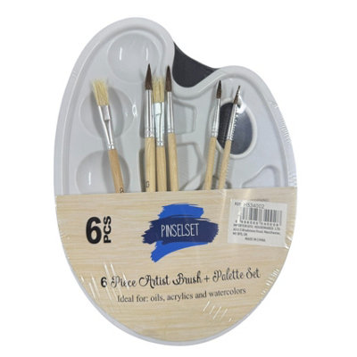 Maestro craft Watercolour Brush & Mixing Palette Pack from B&Q