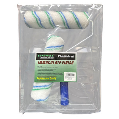 Maestro craft 9" Paint Roller Set 2 Sleeves With Tray Heavy Duty from B&Q