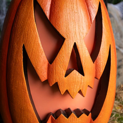 69cm Halloween Pumpkin Ornament with Warm White LED Lights