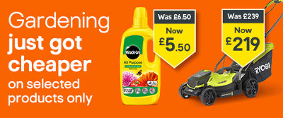Gardening just got cheaper. Selected products only. Click to shop now.