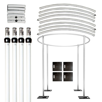 Heavy Duty Weddng Backdrop Stand Heght Adjustable Canopy Frame - 9.84x9.84x9.84ft - Overstock