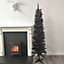 6ft (180cm) Black Pencil Pine Christmas Tree with 321 Tips
