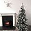 6ft (180cm) Colorado Snow Spruce Christmas Tree with Wrapped Branches and 483 Tips