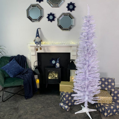 6ft (180cm) White Pencil Pine Christmas Tree with 321 Tips Price Comparisons | Compare The Build