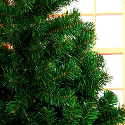 6ft(570 Tips) Slim PencilChristmas Tree Metal Stand Xmas Decor Green - 4