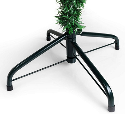 6ft(780 Tips) Snow Flocked Christmas Tree Pine Cones & Berries With Metal Stand Xmas Decor Green - 6