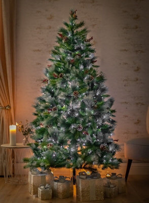 6ft Artificial Snow Covered Christmas Tree Price Comparisons | Compare The Build
