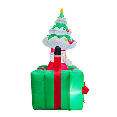 6FT CHRISTMAS INFLATABLE MODEL WITH GIFT BOX DECORATION