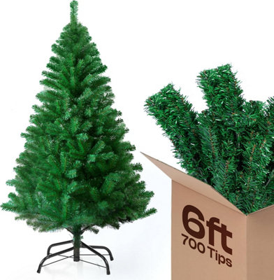 6ft Christmas Tree 700 Tips Lush Xmas Tree Premium PVC