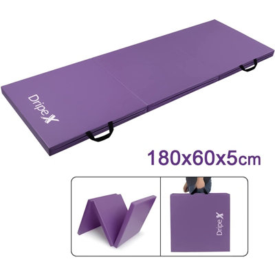 6FT Folding Gymnastics Exercise Mat (Purple)