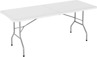 6ft Folding Table heavy duty Outdoor and Indoor use Garden Camping Event Table  White