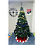 6ft Green Artificial Christmas Tree, 750 Tips Xmas Pine Tree with Solid Metal Legs Perfect for Holiday Decoration