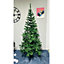 6ft Green Artificial Christmas Tree, 750 Tips Xmas Pine Tree with Solid Metal Legs Perfect for Holiday Decoration