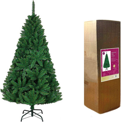 6FT Green Imperial Pine Christmas Tree | DIY at B&Q