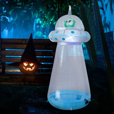 UFO Buitenruimte Decoraties Feestbenodigdheden Folie Ballonnen Jongen Verjaardag Baby Douche Chroom Blauw Zwart Galaxy Astronaut Luchtschip Ruimte Thema Baby Shower