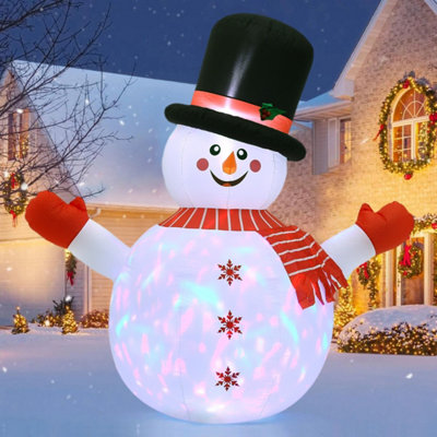 6ft Inflatable Snowman Christmas Yard Decoration Outdoor Xmas Decor with LED Light