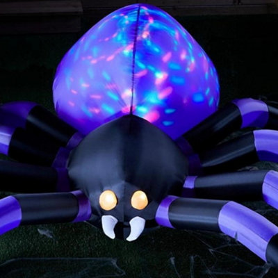 6ft Light-Up Inflatable Halloween Spider Decor