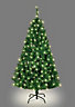 6FT Prelit Green Bushy Imperial Pine Christmas Tree Warm White LEDs