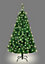 6FT Prelit Green Bushy Imperial Pine Christmas Tree Warm White LEDs