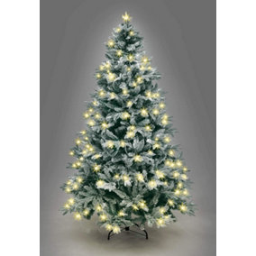 6FT Prelit Green Lapland Fir Christmas Tree Warm White LEDs