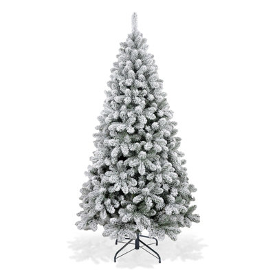 6ft Premium Snow Filled Grand Fir Full Artificial Christmas Tree 1000 