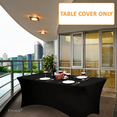 6FT Rectangular Stretch Tablecloth Tight Fit Folding Trestle Table Cover 1.8m