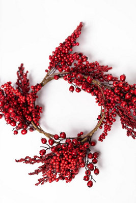 6ft Red Berries Christmas Artificial Garland