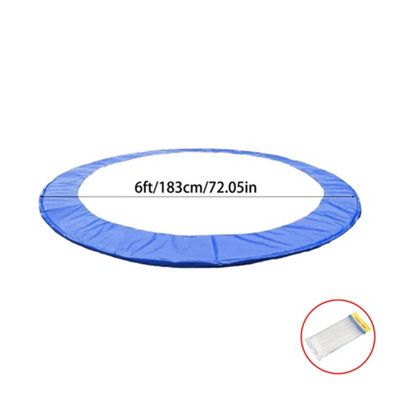 6ft Replacement Trampoline Spring Cover Pad - Blue Safety Edge Protection