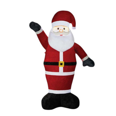6ft Self Inflating Light Up Santa