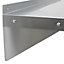 6ft Stainless Steel Catering Bench & 2 x Wall Mounted Shelves