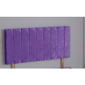 6FT Superking 20inch    Purple Crush Velvet 9 Panel headboard