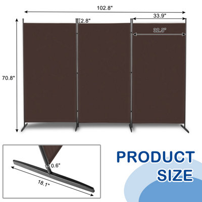 6FT Trifold 130g Polyester Fabric Plastic Foot Carbon Steel Frame ...