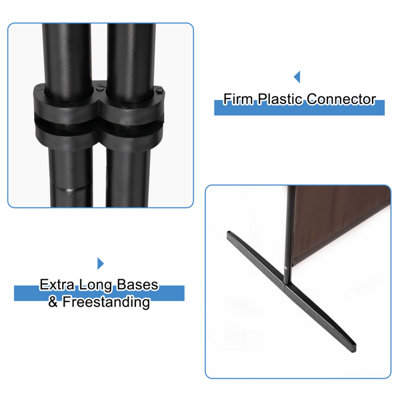 6FT Trifold 130g Polyester Fabric Plastic Foot Carbon Steel Frame ...