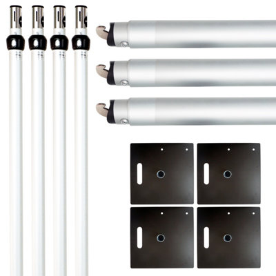 6ft x 10ft Pipe and Drape Set Heavy Duty Photography Backdrop Stand Kit for Stage Decoration, 3x9m