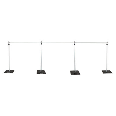 6ft x 10ft Pipe and Drape Set Heavy Duty Photography Backdrop Stand Kit for Stage Decoration, 3x9m
