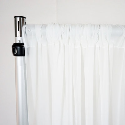 6ft x 10ft Pipe and Drape Set Heavy Duty Photography Backdrop Stand Kit for Stage Decoration, 3x9m