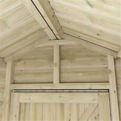 6ft x 6ft (1750mm x 1750mm) Horsforth Elite Pressure Treated Shiplap Apex Shed with 2 Windows