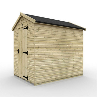 6ft x 6ft (1750mm x 1750mm) Horsforth Elite Pressure Treated Shiplap Apex Shed with 2 Windows