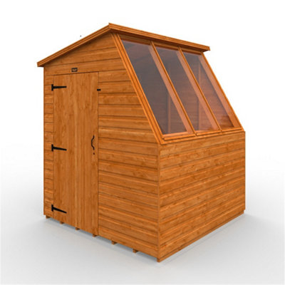 6ft x 6ft (1750mm x 1750mm) Horsforth Shiplap Premier Potting Shed With 3 Windows (12mm Tongue and Groove Floor and Roof)